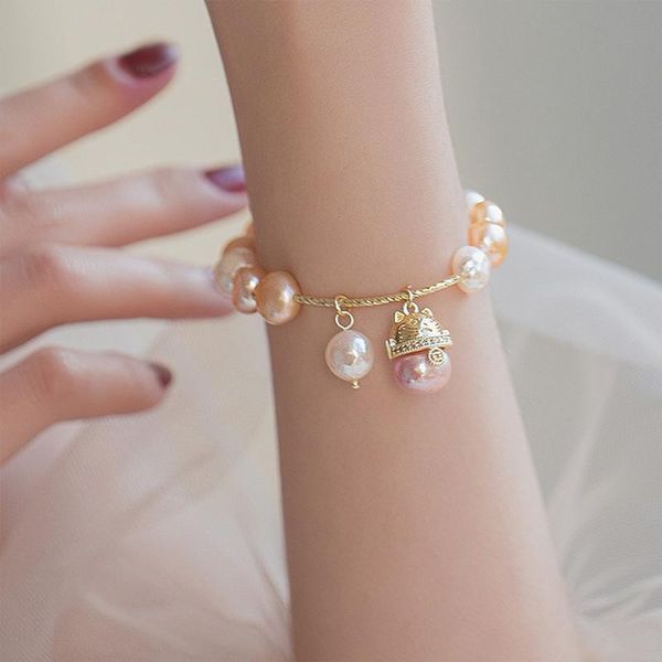 beaded, strands origin summer baroque lucky cat beaded freshwater pearl charm bracelets for women contrasted rhinestone metal jewelry, Black
beaded, strands origin summer baroque lucky cat beaded freshwater pearl charm bracelets for women contrasted rhinestone metal jewelry, Black