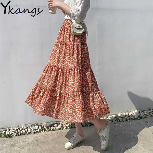 floral chiffon pleated skirt vintage printed tulle long women skirts high waist loose female umbrella skirts spring summer 210619, Black
floral chiffon pleated skirt vintage printed tulle long women skirts high waist loose female umbrella skirts spring summer 210619, Black