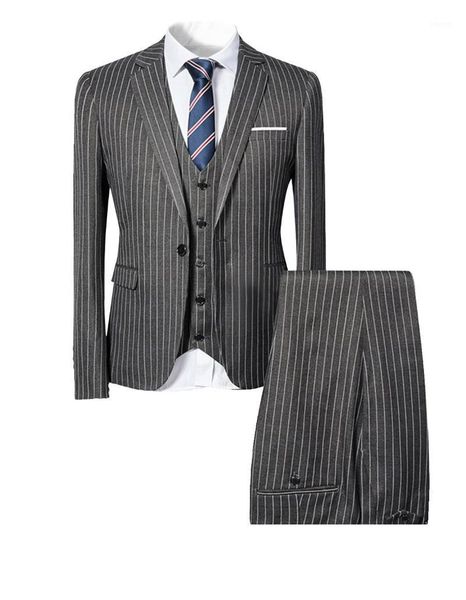 men's suits & blazers custom made 3 pieces mens striped slim fit business grey groom tweed tuxedos for evening wedding (blazer+pants+ve, White;black
men's suits & blazers custom made 3 pieces mens striped slim fit business grey groom tweed tuxedos for evening wedding (blazer+pants+ve, White;black
