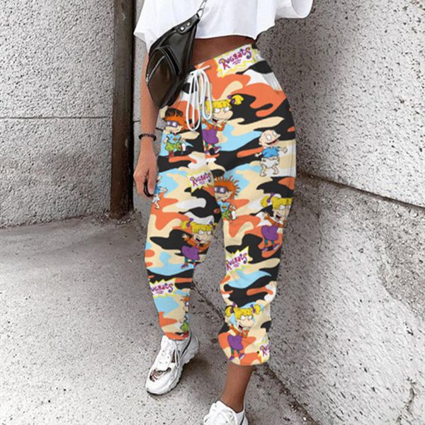 2021 brand cartoon printing sweat casual streetwear women cool girls clothes new fashion elastic high waist harem pants gkwx, Black;white 
2021 brand cartoon printing sweat casual streetwear women cool girls clothes new fashion elastic high waist harem pants gkwx, Black;white