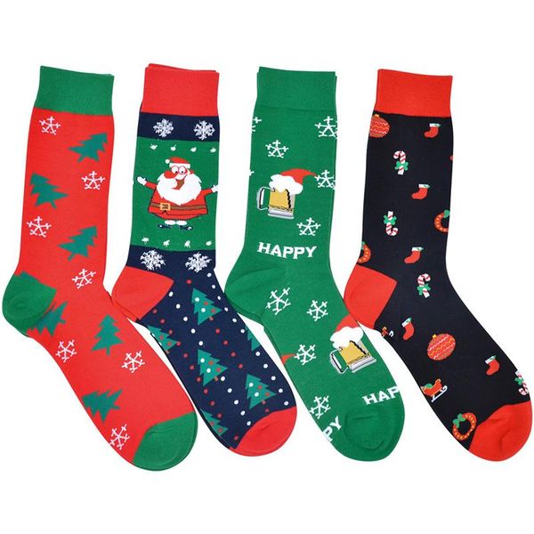 men's socks urgot 4 pairs men christmas funny xmas santa claus tree snowflake snow cotton tube crew happy sock year sokken, Black
men's socks urgot 4 pairs men christmas funny xmas santa claus tree snowflake snow cotton tube crew happy sock year sokken, Black