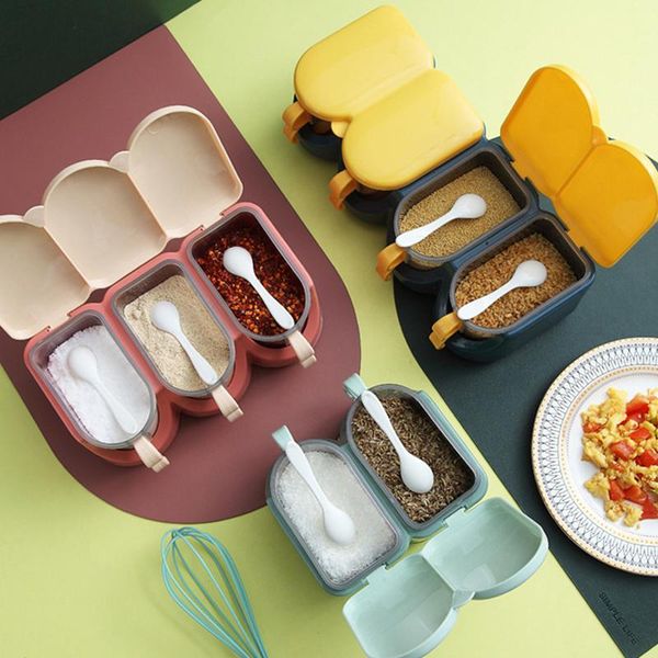 storage bottles & jars 2/3/4 grids seasoning box kitchen multi-grid spice jar with spoon condiment container home organizer tools
storage bottles & jars 2/3/4 grids seasoning box kitchen multi-grid spice jar with spoon condiment container home organizer tools