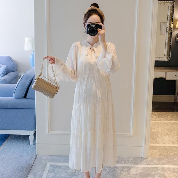 maternity dresses 446# clothes spring autumn long sleeves midi dress plain loose stylish pregnant women mom, White
maternity dresses 446# clothes spring autumn long sleeves midi dress plain loose stylish pregnant women mom, White
