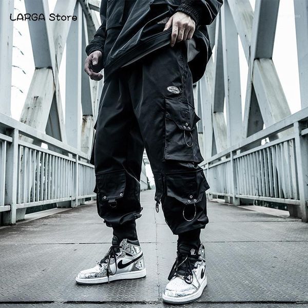 harajuku paratrooper pants men's clothes loose trendy hip hop drawstring cargo multi-pocket overalls, Black
harajuku paratrooper pants men's clothes loose trendy hip hop drawstring cargo multi-pocket overalls, Black