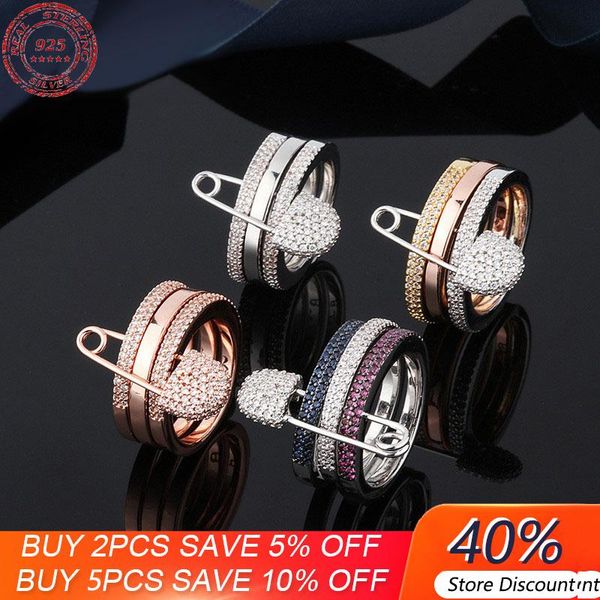 cluster rings s925 sterling silver three-layer pin ring personality paper clip finger female fashion temperament luxury monaco jewelry, Golden;silver
cluster rings s925 sterling silver three-layer pin ring personality paper clip finger female fashion temperament luxury monaco jewelry, Golden;silver