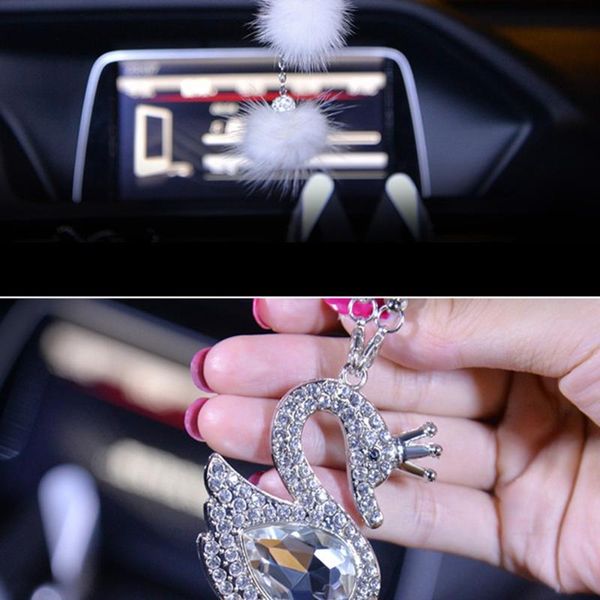 interior decorations car pendant rhinestone swan plush ball rear view mirror hanging decor accessorie 25cm high quality
interior decorations car pendant rhinestone swan plush ball rear view mirror hanging decor accessorie 25cm high quality