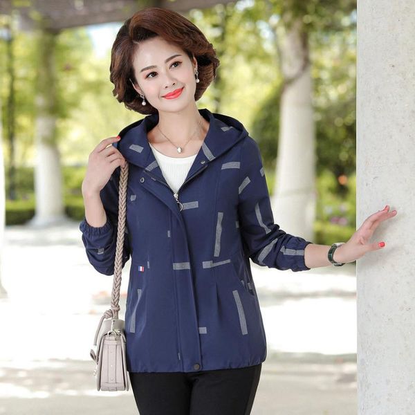 women's jackets autumn woman jacket with hood cardigan zip up front navy blue red caramel printing hooded coat for middle aged women ou, Black;brown
women's jackets autumn woman jacket with hood cardigan zip up front navy blue red caramel printing hooded coat for middle aged women ou, Black;brown