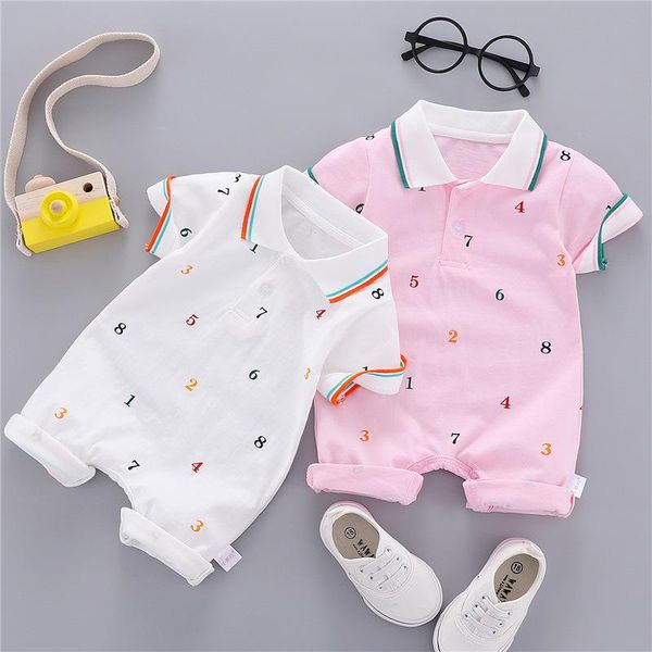 jumpsuits baby summer short-sleeved boys' digital romper cotton gentleman born clothes, Blue
jumpsuits baby summer short-sleeved boys' digital romper cotton gentleman born clothes, Blue