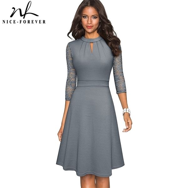 nice-forever autumn solid color with hollow out lace patchwork retro dresses business party flare swing women dress a234 210316, Black;gray
nice-forever autumn solid color with hollow out lace patchwork retro dresses business party flare swing women dress a234 210316, Black;gray