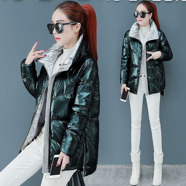 2021 women autumn winter new fashion glossy hooded down jackets coat female cotton padded parkas thick warm outwear l625ipku, Black
2021 women autumn winter new fashion glossy hooded down jackets coat female cotton padded parkas thick warm outwear l625ipku, Black