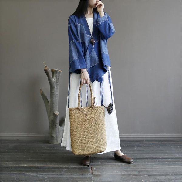 women's jackets women loose denim coat female patchwork outerwear 2021 autumn vintage jacket ladies, Black;brown
women's jackets women loose denim coat female patchwork outerwear 2021 autumn vintage jacket ladies, Black;brown