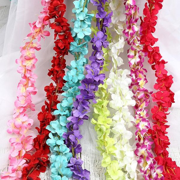 2pcs 2m silk artificial hydrangea trips rattan string vine green leaves for home wedding garden decoration hanging garland wall
2pcs 2m silk artificial hydrangea trips rattan string vine green leaves for home wedding garden decoration hanging garland wall