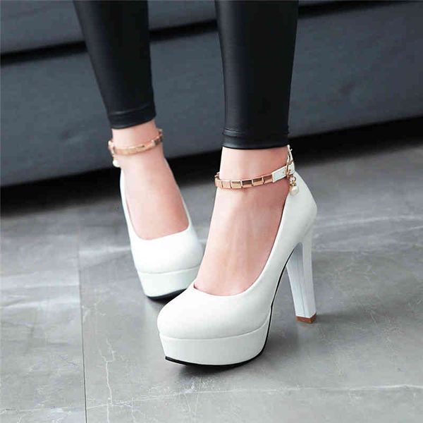 dress shoes ymechic metal design ankle strap platforms high heels pumps white wedding large size ladies office summer 83sh, Black
dress shoes ymechic metal design ankle strap platforms high heels pumps white wedding large size ladies office summer 83sh, Black
