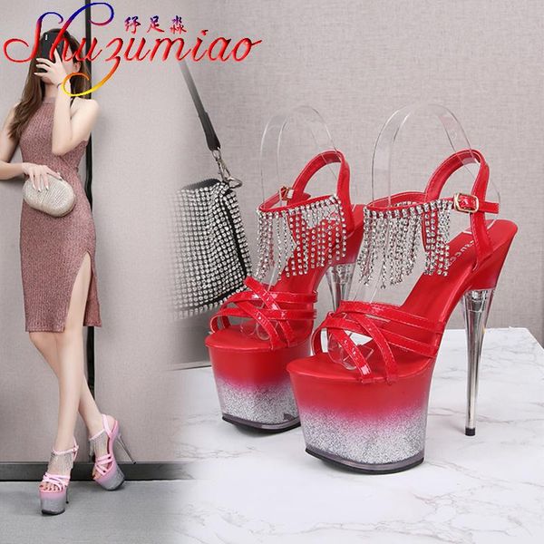 voesnees 2021 new transparent women shoes bling thin heels patent leather sandals platform cross-tied stripper pole dance shoes, Black
voesnees 2021 new transparent women shoes bling thin heels patent leather sandals platform cross-tied stripper pole dance shoes, Black