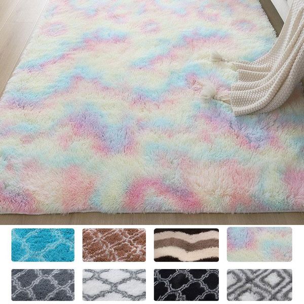 carpets soft gradient color plush rainbow patterned fluffy suitable for living room home decor rugs black trellis
carpets soft gradient color plush rainbow patterned fluffy suitable for living room home decor rugs black trellis
