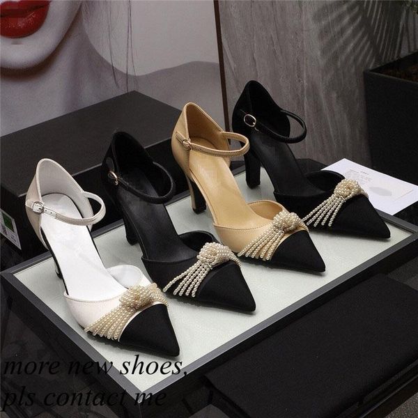 2021 luxry women high heel pointed toe sandals with bow-knot genuine leather lady wedding shoes 35-40 dust bag, Black
2021 luxry women high heel pointed toe sandals with bow-knot genuine leather lady wedding shoes 35-40 dust bag, Black