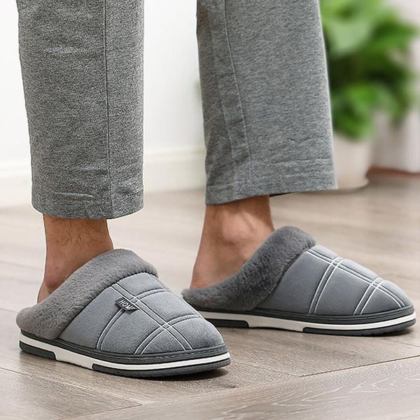 slippers men's winter velvet sewing suede indoor shoes for male antiskid anti odor short plush home cozy fur men, Black
slippers men's winter velvet sewing suede indoor shoes for male antiskid anti odor short plush home cozy fur men, Black
