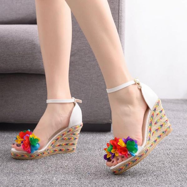 sandals flower wedge heel women's fish mouth summer shoes women platform shoelaces high heels casual, Black
sandals flower wedge heel women's fish mouth summer shoes women platform shoelaces high heels casual, Black