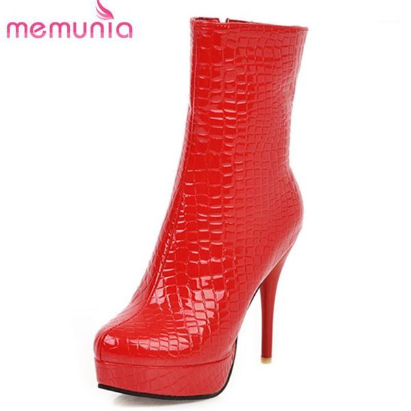 boots memunia 2021 est super high heels platform women party wedding shoes round toe zipper autumn winter ankle1, Black
boots memunia 2021 est super high heels platform women party wedding shoes round toe zipper autumn winter ankle1, Black