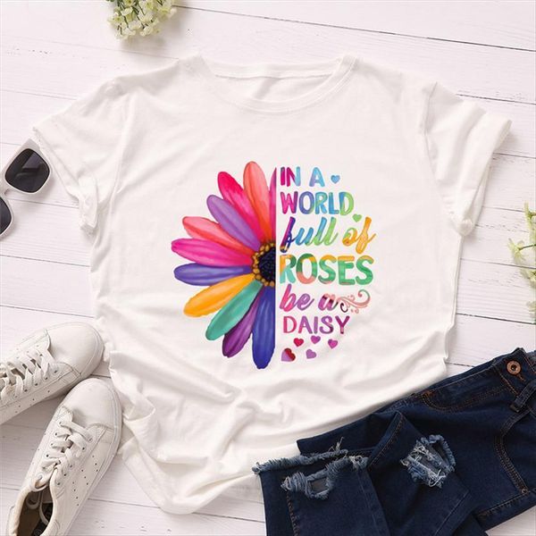 plus size daisies print women t shirts ullzang small fresh 90s graphic korean style tee female, White
plus size daisies print women t shirts ullzang small fresh 90s graphic korean style tee female, White