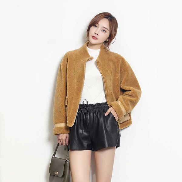 korean granular sheepskin sheep shearing coat women's middle and long winter clothes sheep shearing composite fur coat 211207, Black
korean granular sheepskin sheep shearing coat women's middle and long winter clothes sheep shearing composite fur coat 211207, Black