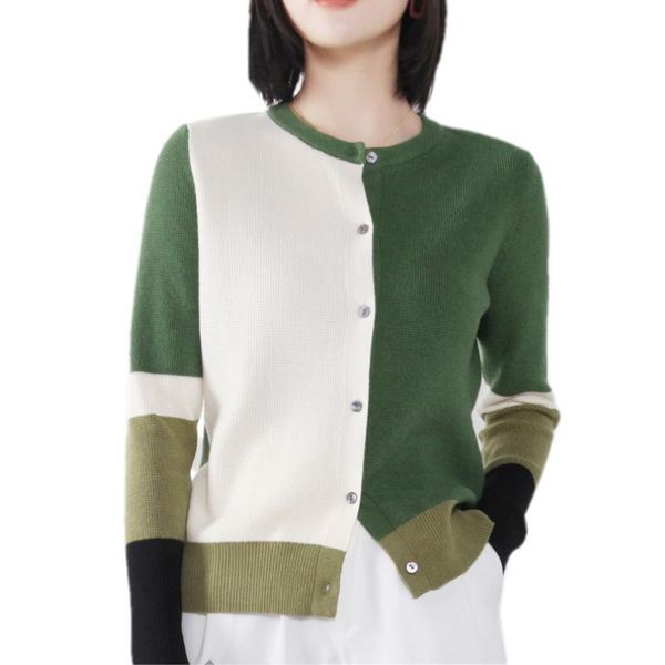 women's knits & tees 2021 latest style female spring and autumn color matching long sleeve loose knitted o-neck cardigan jacket coat ca, White
women's knits & tees 2021 latest style female spring and autumn color matching long sleeve loose knitted o-neck cardigan jacket coat ca, White