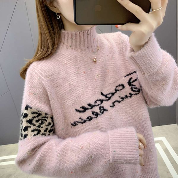 mink like cashmere turtleneck sweater for women's loose wear and thickening, White;black
mink like cashmere turtleneck sweater for women's loose wear and thickening, White;black