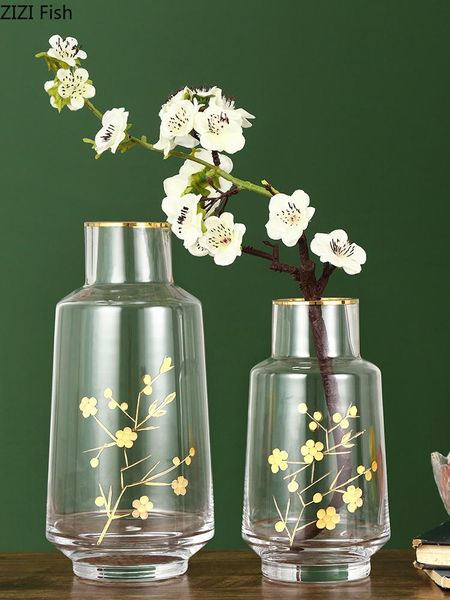 vases season symbol glass vase golden floral texture transparent tablehydroponics flower arrangement modern home decoration
vases season symbol glass vase golden floral texture transparent tablehydroponics flower arrangement modern home decoration