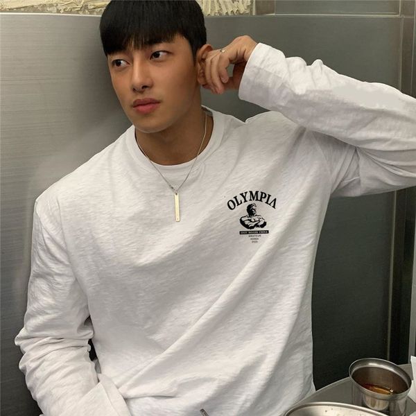 new 2021 men loose gyms long sleeve shirts spring casual fashion printed t-shirt male fitness black tee shirt brand clothing lgi3, White;black
new 2021 men loose gyms long sleeve shirts spring casual fashion printed t-shirt male fitness black tee shirt brand clothing lgi3, White;black