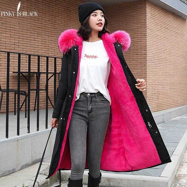 pinkyisblack -30 degrees snow wear long parkas winter jacket women fur hooded clothing female fur lining thick winter coat women t191130, Black
pinkyisblack -30 degrees snow wear long parkas winter jacket women fur hooded clothing female fur lining thick winter coat women t191130, Black