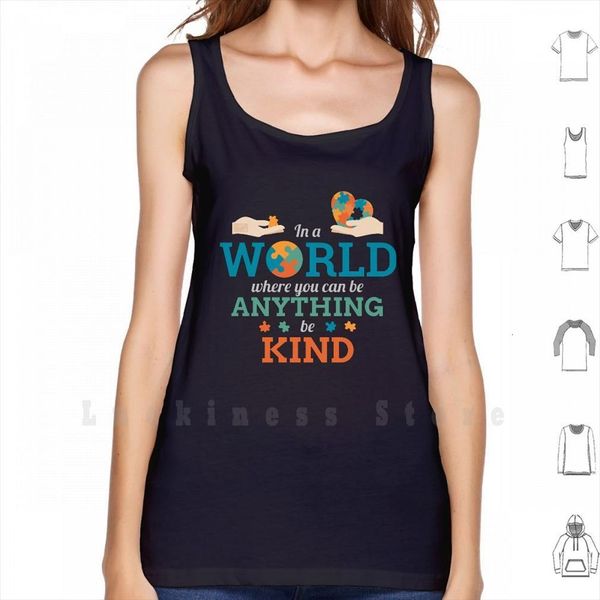 in a world anything be kind puzzle autism awareness tank vest 100% cotton day, White;black
in a world anything be kind puzzle autism awareness tank vest 100% cotton day, White;black