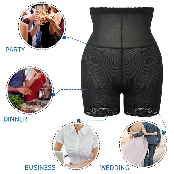 high waist shapewear butt lifter booty enhancer waist trainer hip pads body shaper tummy slimming sheath padded panties shorts, Black
high waist shapewear butt lifter booty enhancer waist trainer hip pads body shaper tummy slimming sheath padded panties shorts, Black