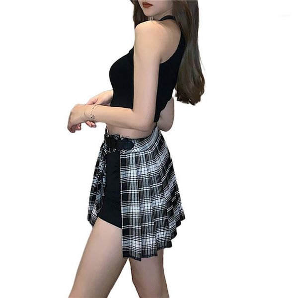 women summer casual pleated skirt, adults solid color/ plaid high waisted irregular skirt 2021 clothes skirts, Black
women summer casual pleated skirt, adults solid color/ plaid high waisted irregular skirt 2021 clothes skirts, Black