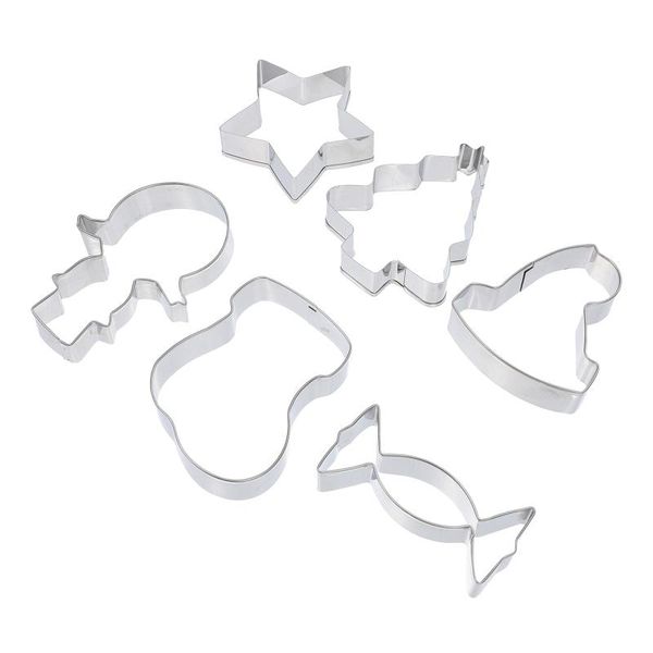 baking moulds 6pcs christmas cookies molds creative biscuit supplies (silver)
baking moulds 6pcs christmas cookies molds creative biscuit supplies (silver)