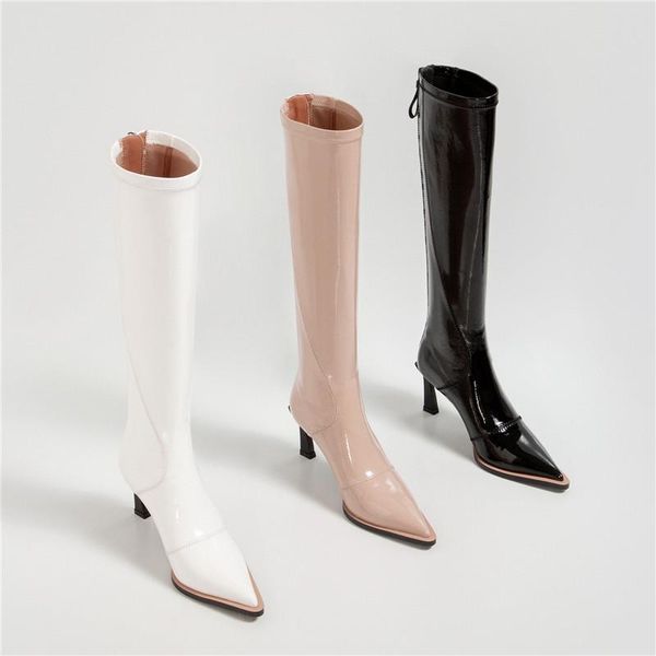 boots name same style stiletto high heel women knee-high pointed toe slim long spring fall ladies shoes .5cm, Black
boots name same style stiletto high heel women knee-high pointed toe slim long spring fall ladies shoes .5cm, Black