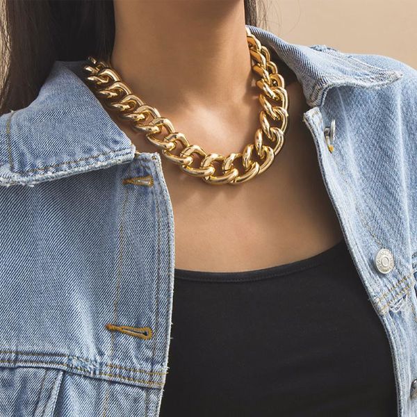 pendant necklaces 2021 vintage fashion gold silver color alloy thick chain ot convenient buckle for women female necklace jewelry
pendant necklaces 2021 vintage fashion gold silver color alloy thick chain ot convenient buckle for women female necklace jewelry