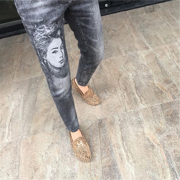 men's jeans social spirit guy personality trendy brand heavy crafts printing slim casual foot teenager pencil pants men, Blue
men's jeans social spirit guy personality trendy brand heavy crafts printing slim casual foot teenager pencil pants men, Blue