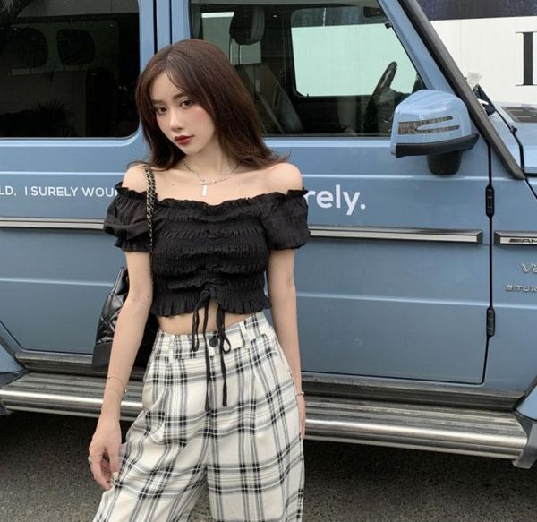 women's pants & capris 2021women's clothing spring and summer high waist slimming plaid loose straight wide leg casual long ins fa, Black;white
women's pants & capris 2021women's clothing spring and summer high waist slimming plaid loose straight wide leg casual long ins fa, Black;white
