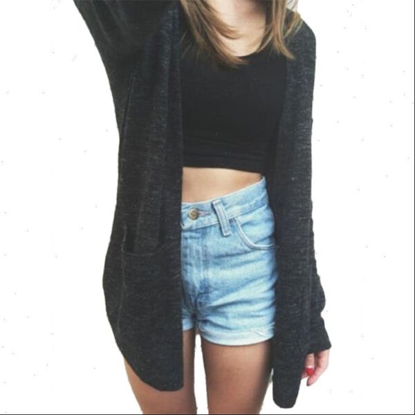 fashion women girls solid black knitwear cardigan long sleeved loose casual sweater jacket clothes outwear coat, White;black
fashion women girls solid black knitwear cardigan long sleeved loose casual sweater jacket clothes outwear coat, White;black
