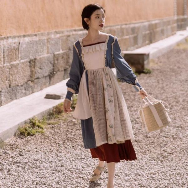 casual dresses fake two pieces french retro square vacation long sleeve dress female temperament was thin high waist hit color lace f1216, Black;gray
casual dresses fake two pieces french retro square vacation long sleeve dress female temperament was thin high waist hit color lace f1216, Black;gray