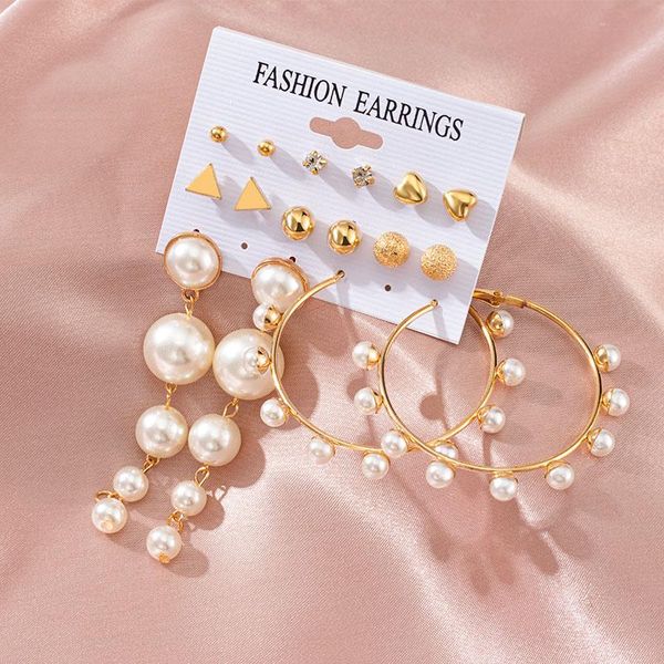 dangle & chandelier fashion geometric pearl hoop earrings set for women statement vintage punk gold metal circle drop brincos 2021 jewelry, Silver
dangle & chandelier fashion geometric pearl hoop earrings set for women statement vintage punk gold metal circle drop brincos 2021 jewelry, Silver