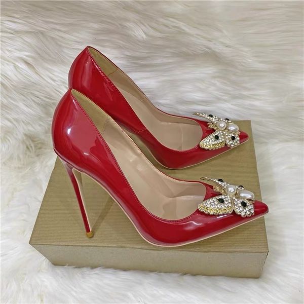 casual designer lady fashion women shoes red patent leather pearls pointy toe stiletto stripper high heels zapatos mujer prom evening pumps, Black
casual designer lady fashion women shoes red patent leather pearls pointy toe stiletto stripper high heels zapatos mujer prom evening pumps, Black