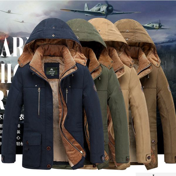 winter jacket of thick men; wind-proof fur collar parkas plus size 6xl velvet man-made clothing 9vbx, Black;brown
winter jacket of thick men; wind-proof fur collar parkas plus size 6xl velvet man-made clothing 9vbx, Black;brown