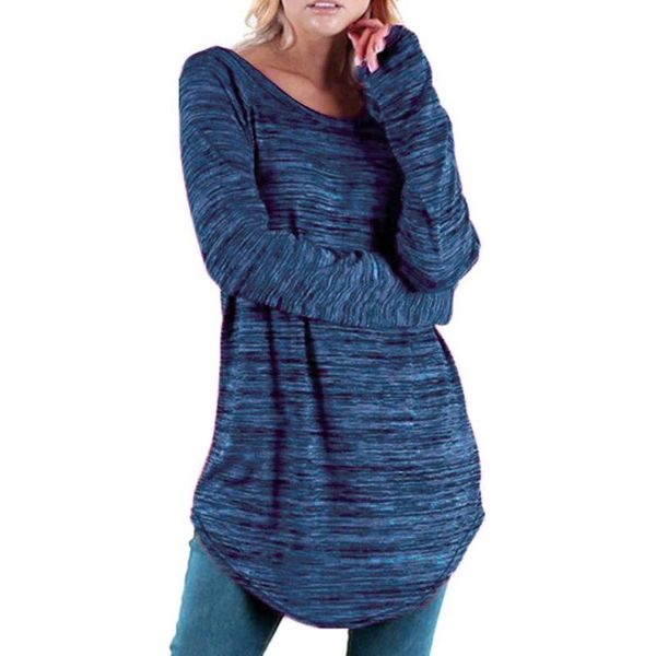 women's blouses & shirts fashion women casual o-neck long hip length sleeve asymmetrical hem design, loose blouse none mottled, White
women's blouses & shirts fashion women casual o-neck long hip length sleeve asymmetrical hem design, loose blouse none mottled, White