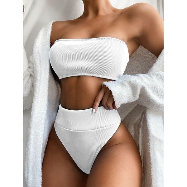 high wist bikini 2021 bndeu swimwer women swimsuit blck bikini set bechwer swimming for bthing suit womn swimsuits, White;black
high wist bikini 2021 bndeu swimwer women swimsuit blck bikini set bechwer swimming for bthing suit womn swimsuits, White;black