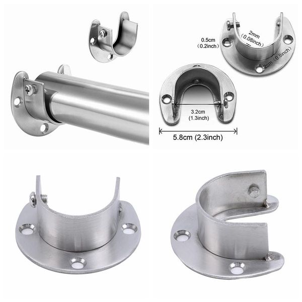 shower curtains stainless steel clothes rail closet curtain rod u-shaped pole sockets flange end supports
shower curtains stainless steel clothes rail closet curtain rod u-shaped pole sockets flange end supports