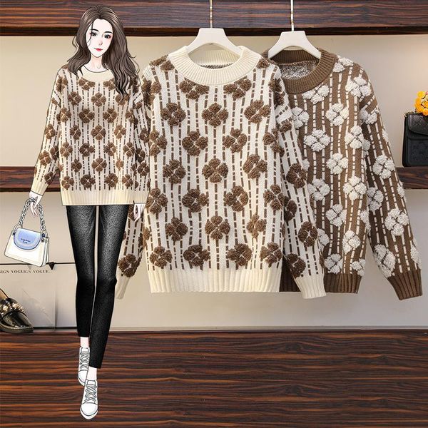 women's sweaters flower knitted sweet plus large size oversize korean style fashion pullovers for autumn clothing ladies sweater 2021 t, White;black
women's sweaters flower knitted sweet plus large size oversize korean style fashion pullovers for autumn clothing ladies sweater 2021 t, White;black