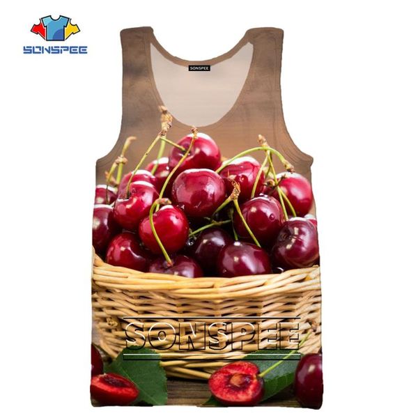 men' tank sonspee brand men woman cherries vest 3d red sweet personality korean version street fashion harajuku breathable sleeveless, White;black
men' tank sonspee brand men woman cherries vest 3d red sweet personality korean version street fashion harajuku breathable sleeveless, White;black