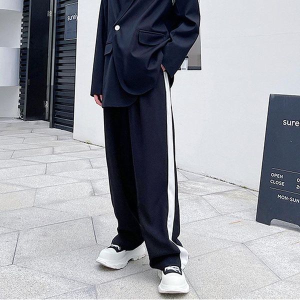 men's pants black white splice suit pant men korean streetwear hip hop trendy fashion loose casual straight male
men's pants black white splice suit pant men korean streetwear hip hop trendy fashion loose casual straight male