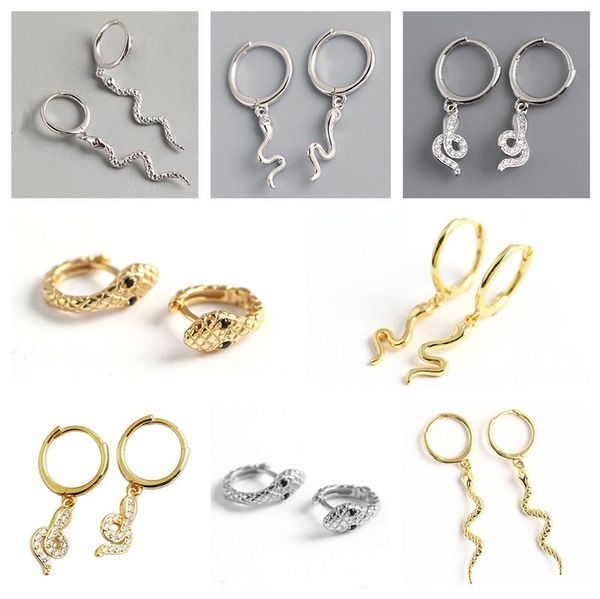 hoop & huggie ponykiss cute 925 sterling silver snake animals zircon earrings for women anniversary fine jewelry accessory wholesale gift, Golden;silver
hoop & huggie ponykiss cute 925 sterling silver snake animals zircon earrings for women anniversary fine jewelry accessory wholesale gift, Golden;silver